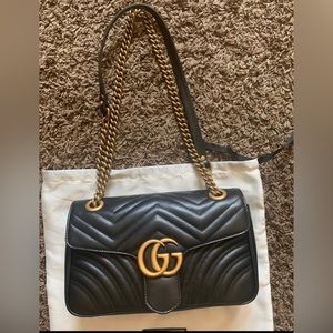 Gucci GG Marmont Small Shoulder Bag Matelassé